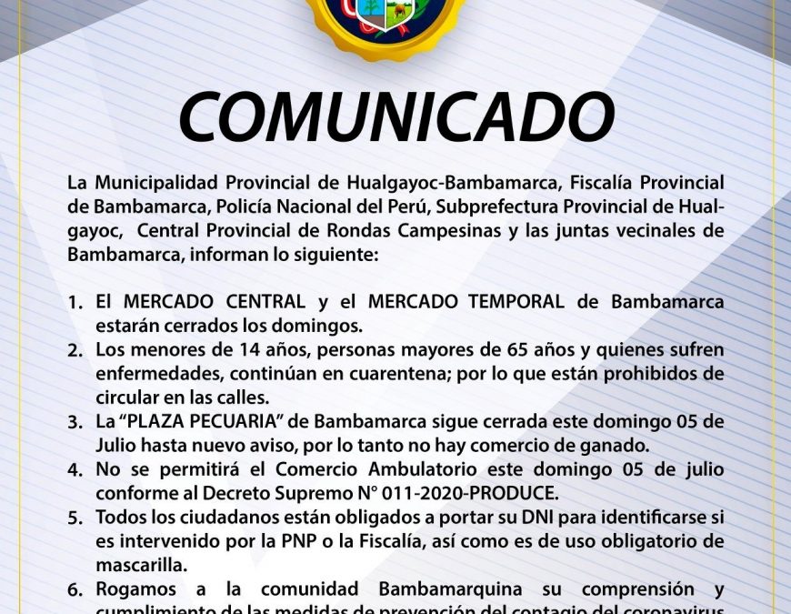 COMUNICADO
