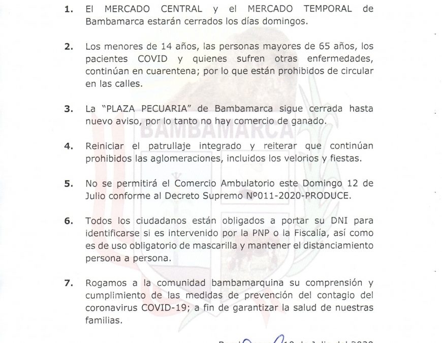 COMUNICADO